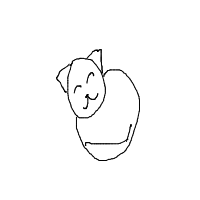 sleeping cat drawing by julia in Artbitrator