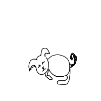 sleepy dog drawing by chainjs in Artbitrator