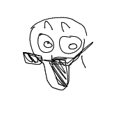 surprised face drawing by 0llrats in Artbitrator