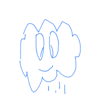 cloud with face drawing by julia in Artbitrator