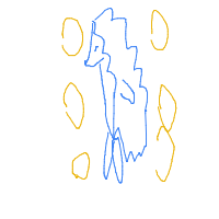 sonic drawing by julia in Artbitrator