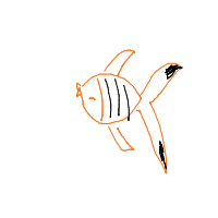 clownfish drawing by julia in Artbitrator