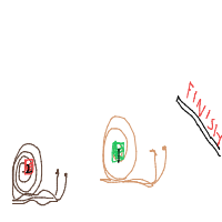 snail racing drawing by billieo in Artbitrator