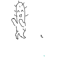 dancing cactus drawing by iris_rchive in Artbitrator