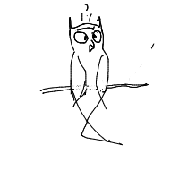 confused owl drawing by capncrunch in Artbitrator