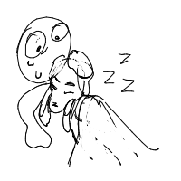 sleepy dog drawing by jusela in Artbitrator