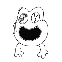 happy frog drawing by jusela in Artbitrator