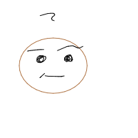 thinking face drawing by danapaulx in Artbitrator