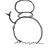 waving snowman drawing by jaurellxx in Artbitrator