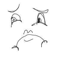 sad face drawing by jaurellxx in Artbitrator