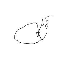 sleeping cat drawing by bobby in Artbitrator