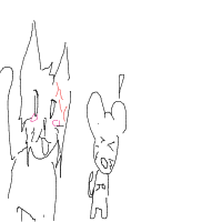 cat chasing mouse drawing by angelaziaa_official in Artbitrator
