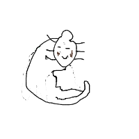 sleeping cat drawing by hsgtelijah in Artbitrator