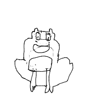 happy frog drawing by hsgtelijah in Artbitrator