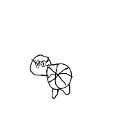 turtle with glasses drawing by destiny in Artbitrator