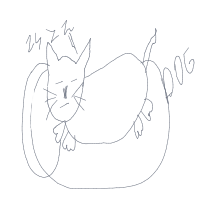 sleepy dog drawing by chaya in Artbitrator