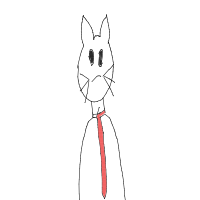 cat with tie drawing by chaya in Artbitrator