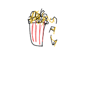 popcorn overflowing drawing by yashasvvii in Artbitrator