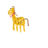 giraffe with scarf drawing by yashasvvii in Artbitrator
