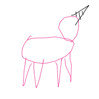 unicorn drawing by pineapple in Artbitrator