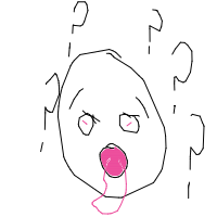 confused face drawing by pineapple in Artbitrator