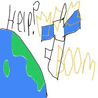 space station disaster drawing by pineapple in Artbitrator