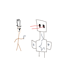 pirate vs robot drawing by jurgen_coller56 in Artbitrator