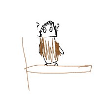 confused owl drawing by fnb4a in Artbitrator