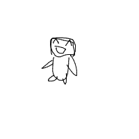 excited penguin drawing by fnb4a in Artbitrator