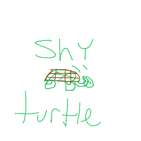 shy turtle drawing by fnb4a in Artbitrator