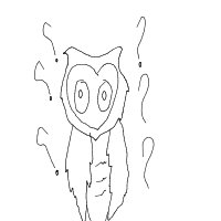 confused owl drawing by chaya in Artbitrator