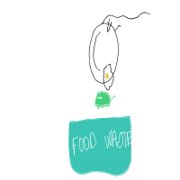 throwing food drawing by chaya in Artbitrator