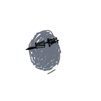 rock with sunglasses drawing by girlypop in Artbitrator