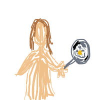 chef cooking drawing by girlypop in Artbitrator
