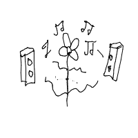 flower dancing drawing by dr-love in Artbitrator