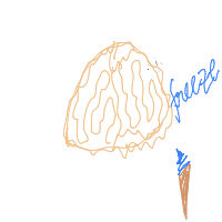 brain freeze drawing by kamm in Artbitrator