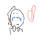 sad face drawing by queenie_skrunklylol445 in Artbitrator