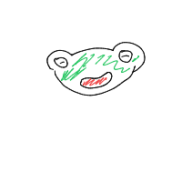 happy frog drawing by aidanrx03 in Artbitrator