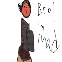angry face drawing by queenie_skrunklylol445 in Artbitrator