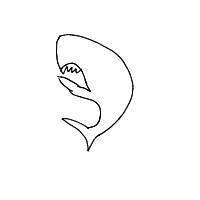 great white shark drawing by aidanrx03 in Artbitrator