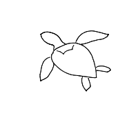 sea turtle drawing by aidanrx03 in Artbitrator