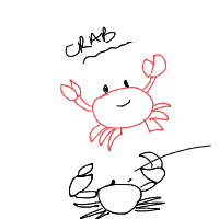 crab drawing by aidanrx03 in Artbitrator