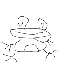 happy frog drawing by sundave in Artbitrator