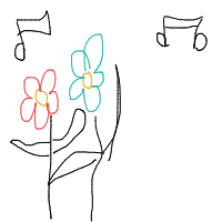 flower dancing drawing by laseve in Artbitrator