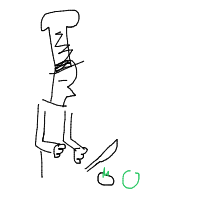 chef cooking drawing by laseve in Artbitrator