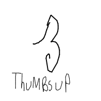 thumbs up drawing by ally in Artbitrator