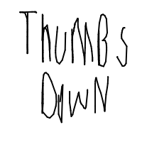 thumbs down drawing by ally in Artbitrator