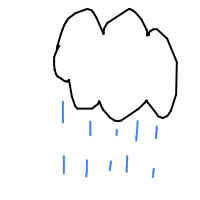 rain cloud drawing by ally in Artbitrator
