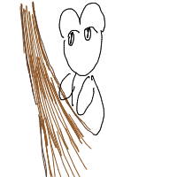 koala hugging tree drawing by ira_0510 in Artbitrator
