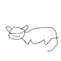 sleeping cat drawing by koomson in Artbitrator